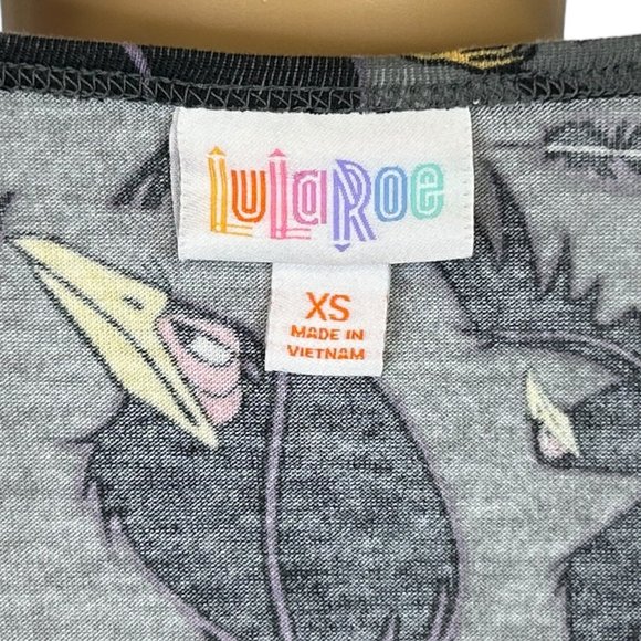 LuLaRoe Womens XS Disney Sleeping Beauty Maleficent Villain Tunic‎ Blouse Shirt - Picture 8 of 12
